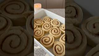 BAKING CINNAMON ROLLS 🍂🤎 [upl. by Hubey]