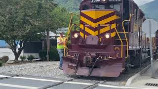 Great Smoky Mountains Railroad Tuckasegee River Excursion to Dillsboro 2023 [upl. by Elson]