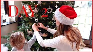 DECORATING THE CHRISTMAS TREE  VLOGMAS 2 [upl. by Ahsim]