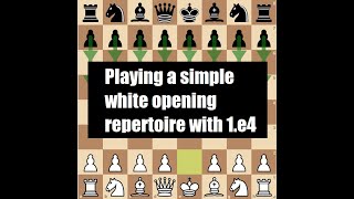 Beginner Chess video A simple white opening repertoire with 1e4 [upl. by Ttenneb]