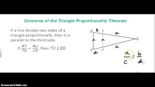 Converse of the Triangle Proportionality Theorem [upl. by Rentschler]