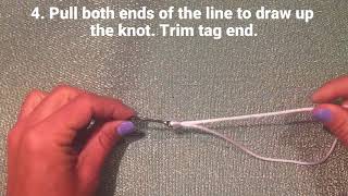 Fishing Knots How Tie a Palomar Fishing Knot [upl. by Saxen453]