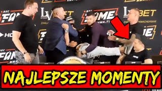 DRUGA Konferencja FAME MMA NAJLEPSZE MOMENTY BOXDELGUZIKMAGICALPOLAK [upl. by Airamasor473]