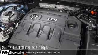 Golf 7 16 TDI 105110pk BlueMotion 140pk 320Nm [upl. by Anaujal935]