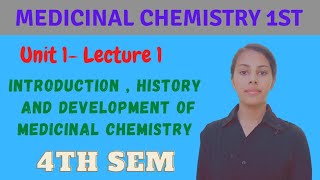 Introduction to medicinal chemistry  History and development of medicinal chemistry  4th sem [upl. by Refinaj]