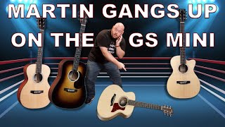 Martin gangs up on the GS Mini with new Junior guitars  Martin 000Jr10 000CJr10E vs GS Mini [upl. by Auroora317]