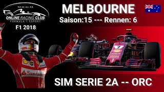 F1 2018  SIM 2A  Australien  ESPORT RACING [upl. by Fredrick519]