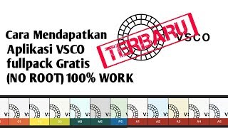 Cara Membuat Aplikasi VSCO full pack dengan gratis NO ROOT 100 WORK [upl. by Nivri382]