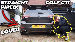 I STRAIGHT PIPED MY GOLF GTI MK75 [upl. by Legra]