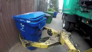 Recycle Truck Ride Along — GoPro Arm View [upl. by Scrogan]