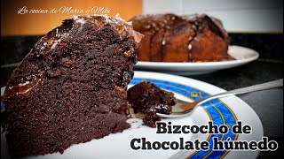 BIZCOCHO DE CHIOCOLATE en AIRFRYER  Húmedo y esponjoso [upl. by Shifrah]