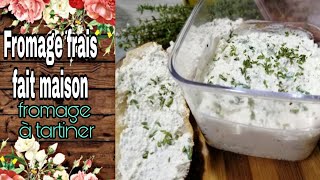 recette facile de FROMAGE FRAIS À TARTINER AUX HERBES fait maison [upl. by Lezned]