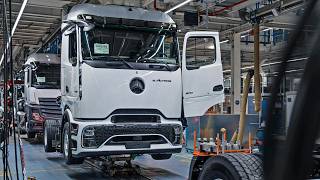 New MercedesBenz eActros 600 Production Line in Germany [upl. by Trudy]