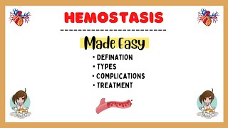 Hemostasis Types of hemostasis Primary Hemostasis Secondary Hemostasis Physiology Made Easy [upl. by Richelle726]