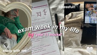 exam week in my life  year 11 GCSE mocks vlog🤍 [upl. by Frendel444]