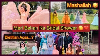 Dietitian Aqsas bridal shower  Meri Behan ka bridal shower  khadijaafzal [upl. by Agon]