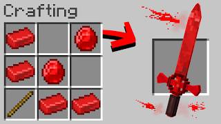 Minecraft But You Can Craft a Blood Sword [upl. by Wilow]