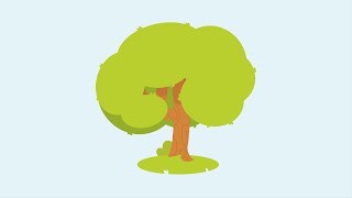 Comment dessiner un arbre facilement avec illustrator [upl. by Jamnis]