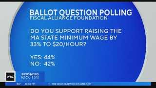 Massachusetts voters split on 20 an hour minimum wage new poll shows [upl. by Ossie]