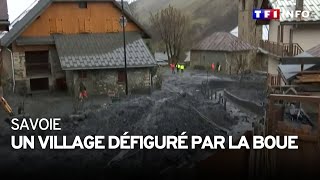 En Savoie un village défiguré par la boue [upl. by Monarski109]