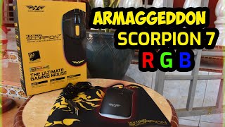 Aramageddon Scorpion 7 Textron Gaming Mouse UNBOXING [upl. by Grounds767]