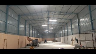 Metal Shed Factory Warehouse Marriage hall Godown Roofing Contractors sheds Building plans India [upl. by Varrian]