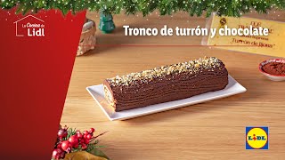 Tronco de turrón y chocolate 🎄🍫  Recetas de Navidad  Lidl España [upl. by Ahsenik]