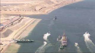 Egypt expands Suez canal [upl. by Effie]