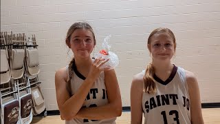 Saint Jo Girls Basketball Interview 222024 [upl. by Alauqahs907]