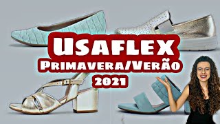 USAFLEX ALTO VERÃO  NOVA COLEÇÃO DE SAPATOS LANÇAMENTOS E TENDÊNCIAS  Caren Sales [upl. by Greeley]