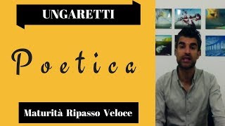 Giuseppe Ungaretti Poetica [upl. by Eiro]