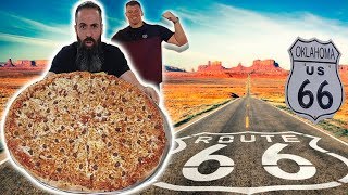 ¡DOS PIZZAS DE MÁS DE 5 KILOS  Retos de Comida en la Ruta 66 Episodio 3 Oklahoma [upl. by Christophe]