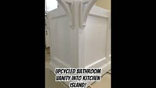 Bathroom Vanity into Kitchen Island Upcycling [upl. by Mariejeanne165]