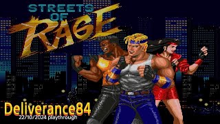 Streets of Rage 22102024 playthrough Deliverance84 [upl. by Kariv212]