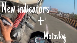 Installing new indicators on hero ignitor first motovlog  karanxs [upl. by Fenn451]