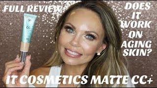 NEW IT COSMETICS MATTE CC CREAMFULL REVIEWWEAR TEST [upl. by Audun]