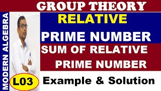 03 Group theory  Find relative prime numbers of n  find sum of relative prime numbers of n [upl. by Goulette342]