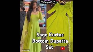 Sage Kurtas Bottom Dupatta Set [upl. by Kezer]