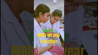 Medical College Essentials for 1st year MBBS👩‍⚕️🥼 mbbs shorts [upl. by Sib718]