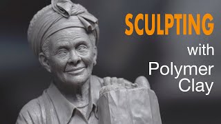 Sculpting a Grand Ma with Polymer Clay timelapse [upl. by Natalee]