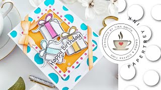 A Layered Birthday Card  Papertrey Ink  Scribble Balloons [upl. by Hintze]