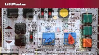 LiftMaster  Program Gate Operator Travel limits [upl. by Earezed223]