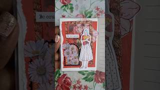 ASMR Journaling Red color theme ❤️ scrapbooking artjournal junkjournal journal aestheticjournal [upl. by Dippold357]