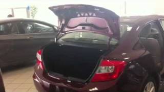 how to get into a trunk of a 2012 civic [upl. by Missak]