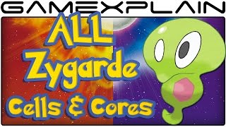 All Zygarde Cell amp Core Locations in Pokémon Sun amp Moon 100 Guide amp Walkthrough [upl. by Folger63]