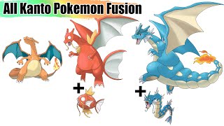 How to Evolve amp Fusion All 151 Gen 1 Kanto Pokémon with Charizard  Drawing WORLD RECORDS  Max S [upl. by Ferde475]