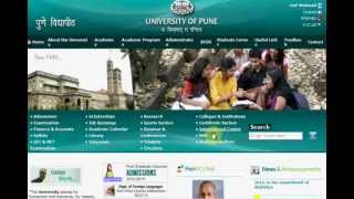 wwwunipuneacin  University of Pune  Results  Admissiom [upl. by Haven]