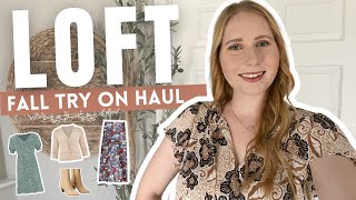 LOFT FALL CLOTHING HAUL 2023  10 Fall Outfit Ideas  August 2023  LOFT Try On Haul [upl. by Kcirredal177]