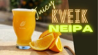 Juicy Kveik NEIPA BIAB Grain to Glass in 6 days  Recipe included [upl. by Brabazon]