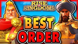 Best F2P Legendary Investment ORDER for NEW PLAYERS in Rise of Kingdoms 2023 [upl. by Shaner]